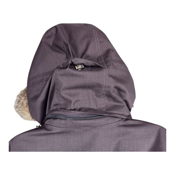 Eddie Bauer EB600 WeatherEdge Goose Down Jacket Hooded Purple Women's XL Tall - Picture 4 of 9